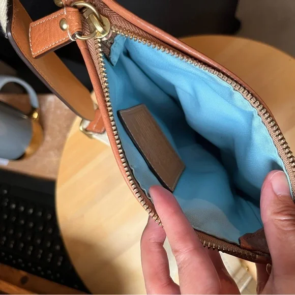 Coach Heritage Tattersall multicolor plaid crossbody - Picture 5 of 9